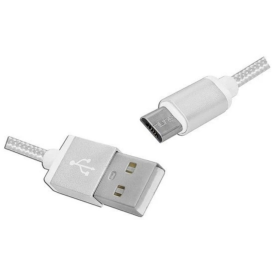 Lamex LTC PS USB - microUSB kaabel 2 m punutud valge – 3