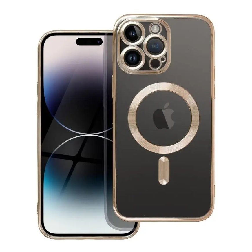 Electro Mag telefoni ümbris MagSafe toega iPhone 12 Pro kuldne