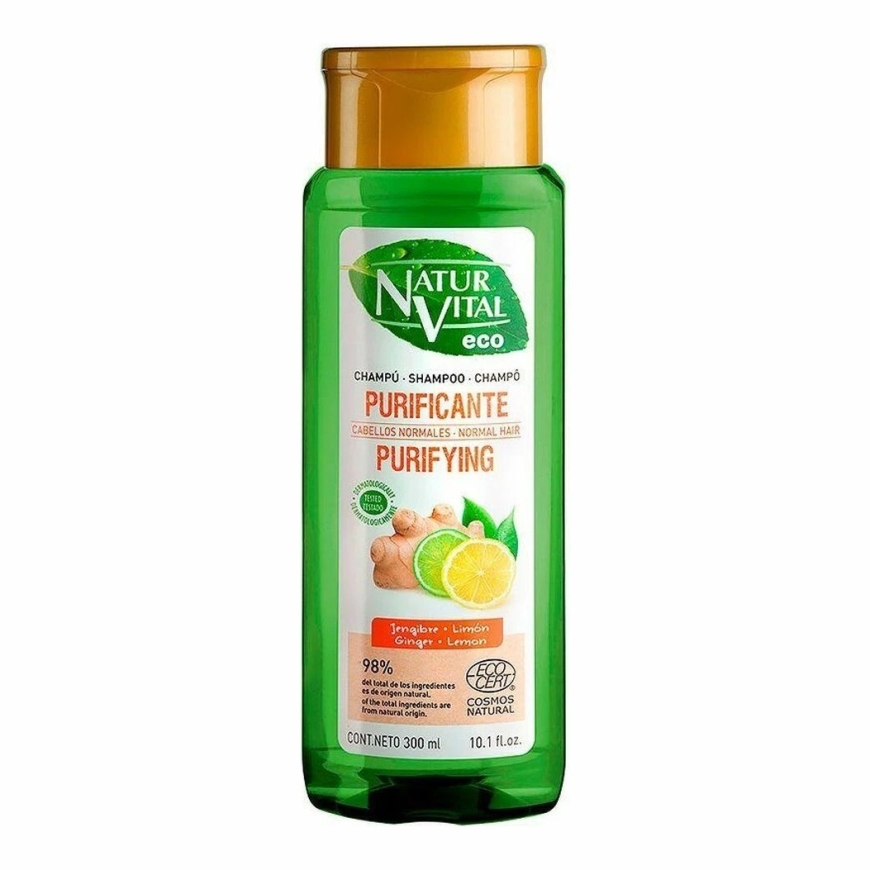 "Naturvital Eco Purifying" imbiero ir citrinų šampūnas 300ml