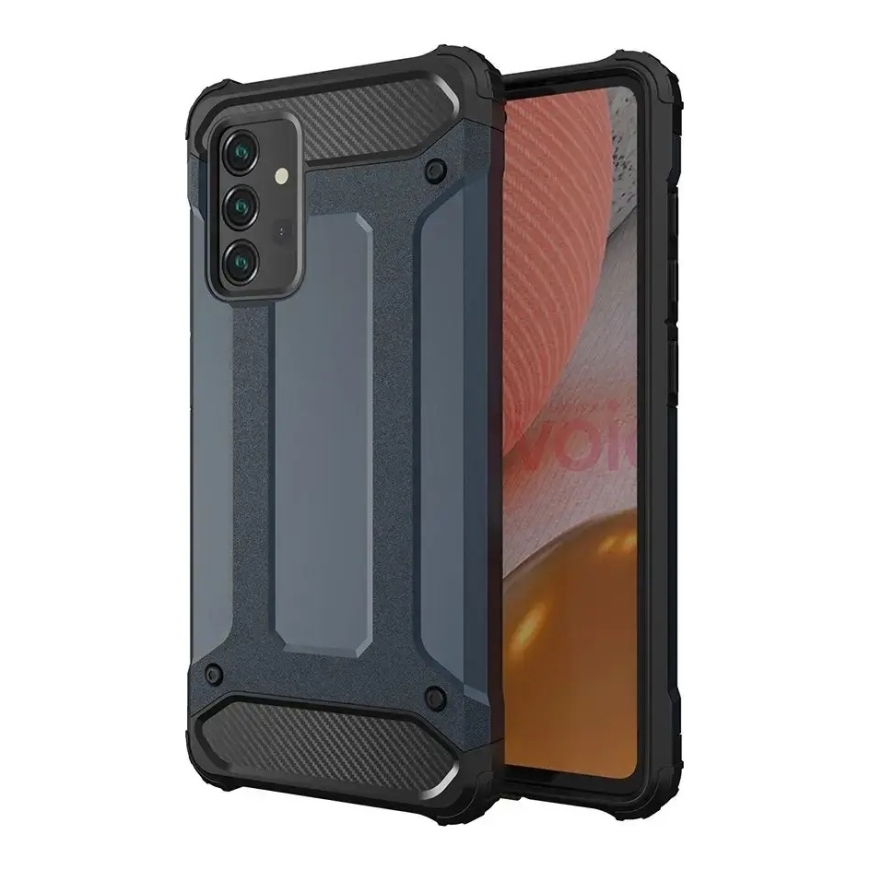 Hybrid Armor telefono dėklas Samsung Galaxy A26 5G (A266) mėlynas