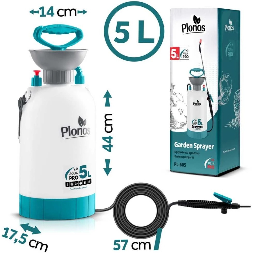 Rankinis slėginis purkštuvas 5 l Plonos PL-605 – 2
