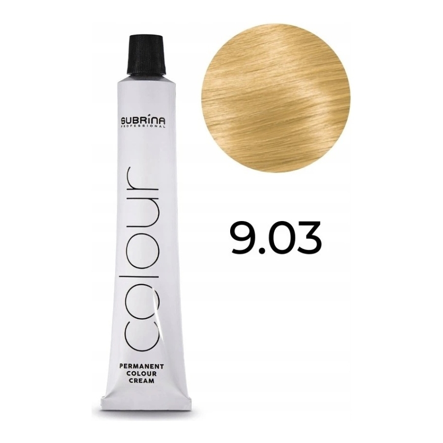 Subrina Professional, Essential Colour, permanent hair dye, 9/03 light light natural ash blond, 100 ml for women – 2