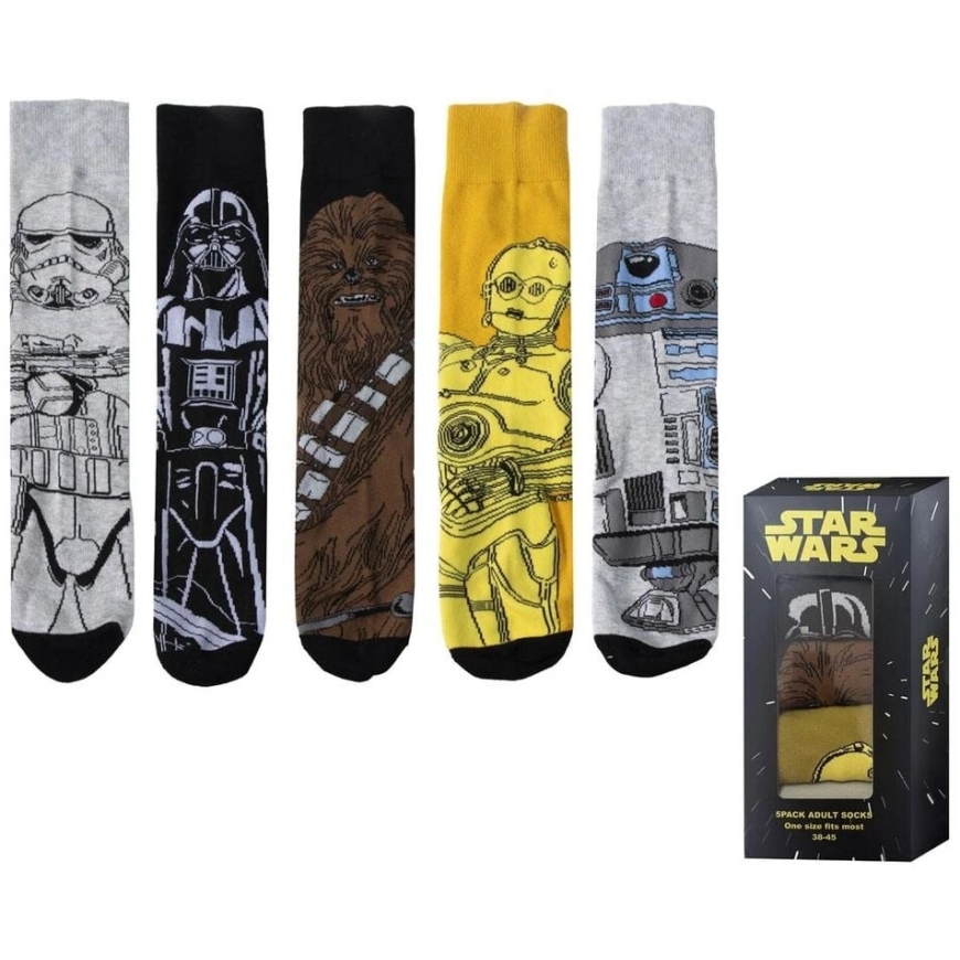 CERDÁ Star Wars pieaugušo zeķu komplekts 5 gabali