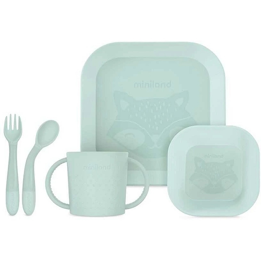 Miniland dish set (mint, 5 pcs) – 2