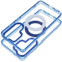 OEM Case Samsung S26 Frame Circle Stand, compatible with MagSafe, dark blue