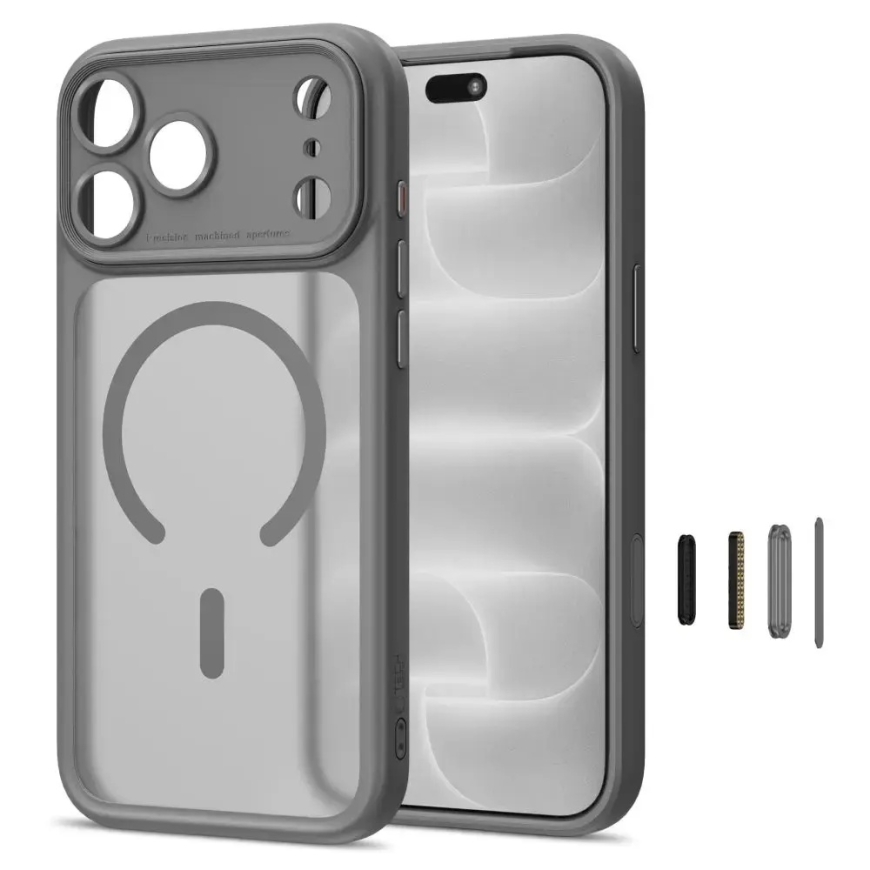 TECH-PROTECT MAGPEAK MAGSAFE CC IPHONE 17 PRO / 18 PRO MATTE TITANIUM – 2