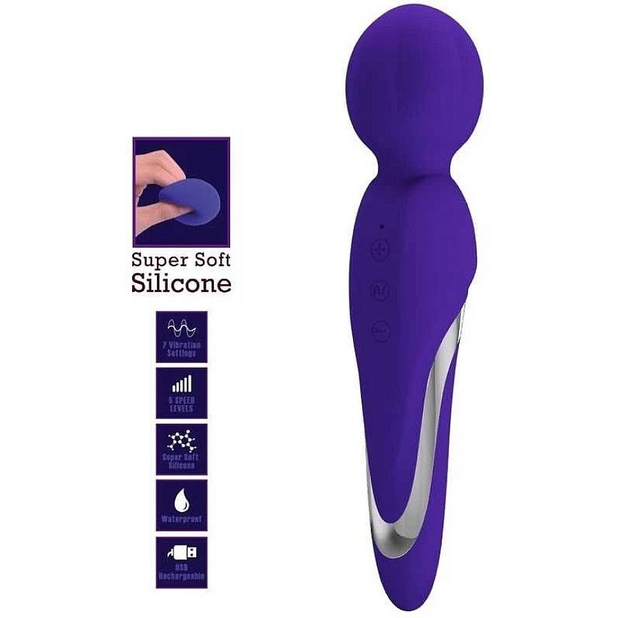 Pretty Love Flirtation „Pretty Love“ – „Walter“ vibrators ar pilienu, violeta krāsa – 4