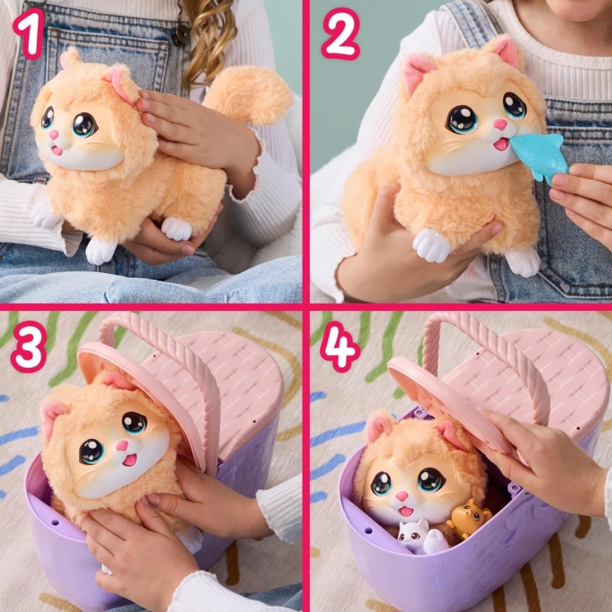 Cobi LITTLE LIVE PETS Interaktiivne komplekt "Kass koos kassipoegadega" – 4