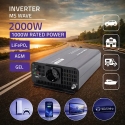 Qoltec MS Wave Įtampos keitiklis | 12V iki 230V | 1000/2000W | USB | Suderinamas su LiFePO4, GEL ir AGM baterijomis Qoltec MS Wave Įtampos keitiklis | 12V iki 230V | 1000/2000W | USB | Suderinamas su LiFePO4, GEL ir AGM baterijomis