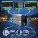 Qoltec MS Wave Įtampos keitiklis | 12V iki 230V | 1000/2000W | USB | Suderinamas su LiFePO4, GEL ir AGM baterijomis Qoltec MS Wave Įtampos keitiklis | 12V iki 230V | 1000/2000W | USB | Suderinamas su LiFePO4, GEL ir AGM baterijomis