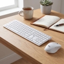 Spacetronik Keyboard and Mouse Set EZZY 02 AI White Spacetronik Keyboard and Mouse Set EZZY 02 AI White
