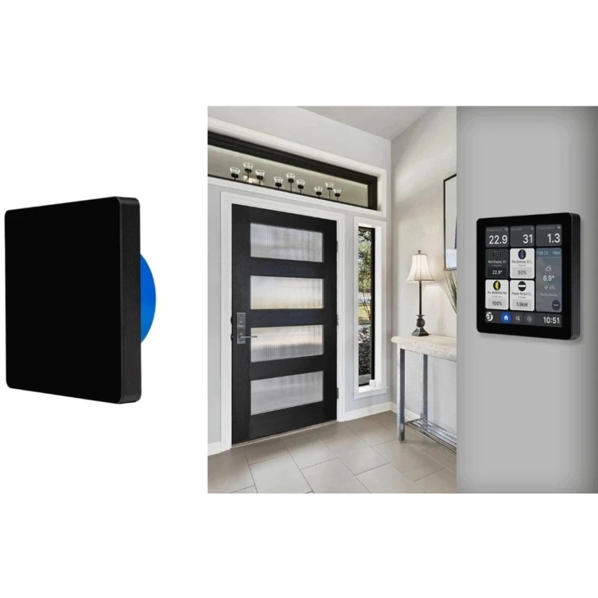 Shelly Wall Screen X1i Black – smart 4" wall control screen – 4