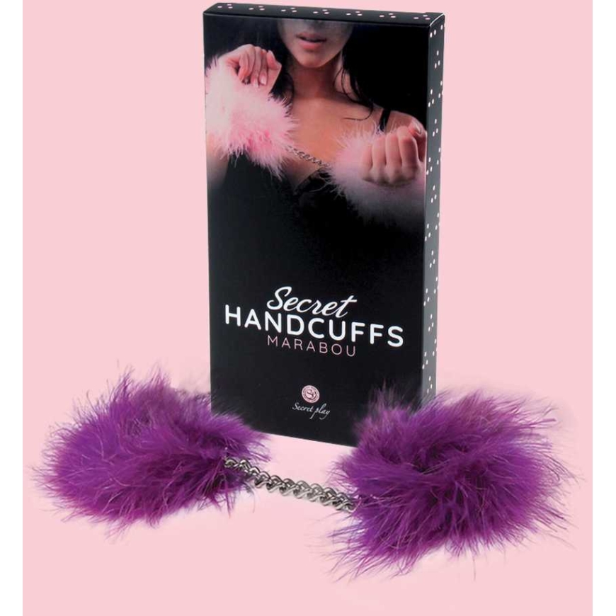 Secret Play Handcuffs-Purple Marabou
