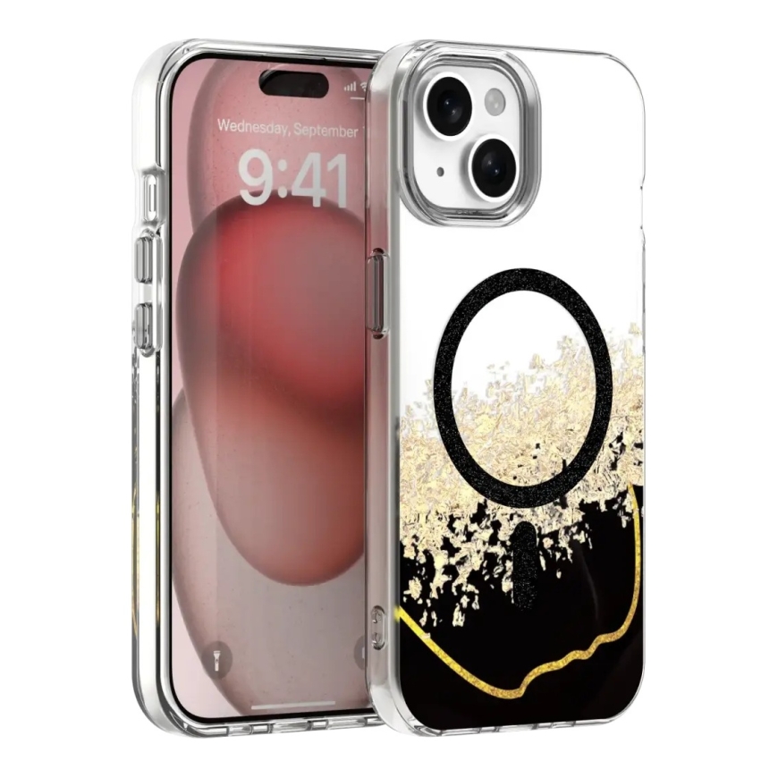 Epoxy Mag phone case with MagSafe support for iPhone 13 | iPhone 14 black