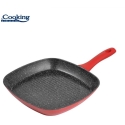 Алюминиевая сковорода-гриль 28x4 см, красный камень, "Cooking by Heinner" Алюминиевая сковорода-гриль 28x4 см, красный камень, "Cooking by Heinner"