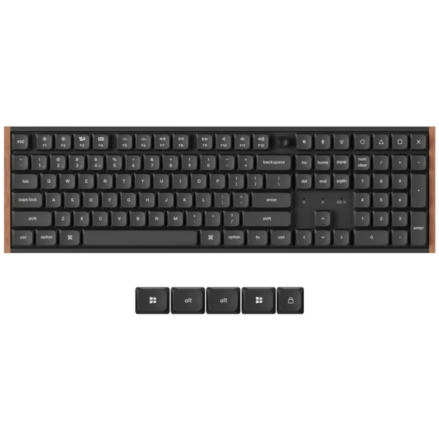 Keychron K5 Ultra Wireless Gaming Keyboard | Black, Keychron Milk POM Red – 2