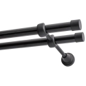 Decastyl Double Curtain Rod FI 19 mm Black 400 cm LUNA KOWALSKI Decastyl Double Curtain Rod FI 19 mm Black 400 cm LUNA KOWALSKI