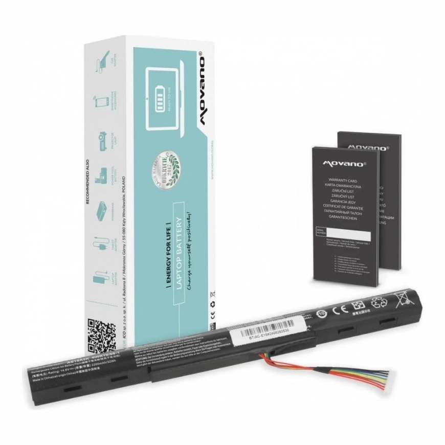 Akumulators Movano Acer Aspire E5-475 E5-575 (BT / AC-E15) – 2