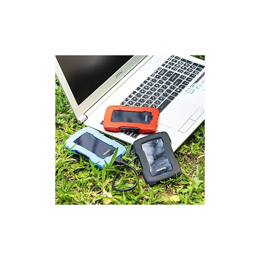 Kietasis diskas ADATA HD330 | 2000 GB | 2,5 colio | USB 3.1 | Mėlyna | Itin plonas ir didelė talpa patvariam HDD, trys unikalios – 4