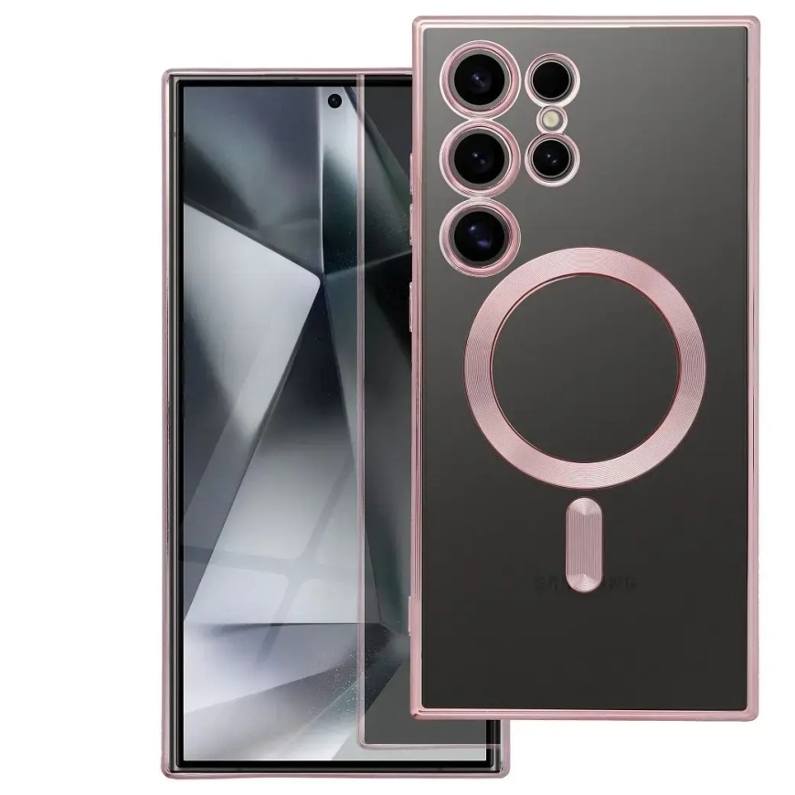 Electro Mag telefoni ümbris MagSafe toega Samsung Galaxy A27 5G (A276) roosa