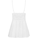 Obsessive - 810-BAB-2 Babydoll & Thong White S/M Obsessive - 810-BAB-2 Babydoll & Thong White S/M