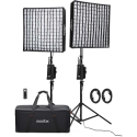 Apgaismojums - Godox FL150S Elastīgs LED Gaismas Komplekts 3300K-5600K, 2 Gaismas Apgaismojums - Godox FL150S Elastīgs LED Gaismas Komplekts 3300K-5600K, 2 Gaismas