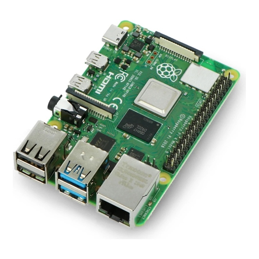 Raspberry Pi 4 B -malli, kaksitaajuinen langaton internet, Bluetooth, 3 GB RAM, 1,8 GHz