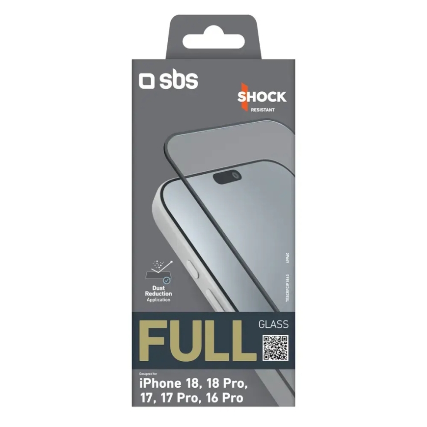 SBS Full Glass karkaistu lasi puhelimelle iPhone 18 | iPhone 18 Pro | iPhone 17 | iPhone 17 Pro | iPhone 16 Pro – 2