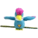 HAPPY YAPPERS interactive plush bird blue-pink parakeet, 9382 HAPPY YAPPERS interactive plush bird blue-pink parakeet, 9382