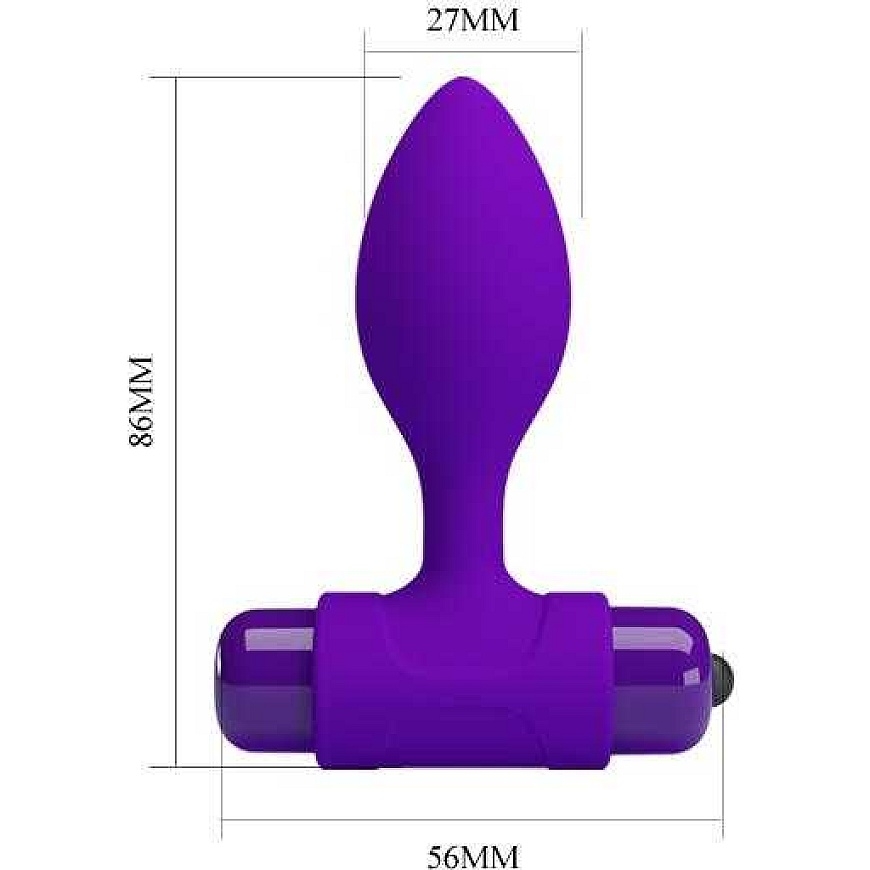 PRETTY LOVE -Vibra Butt Plug Violetinė – 5