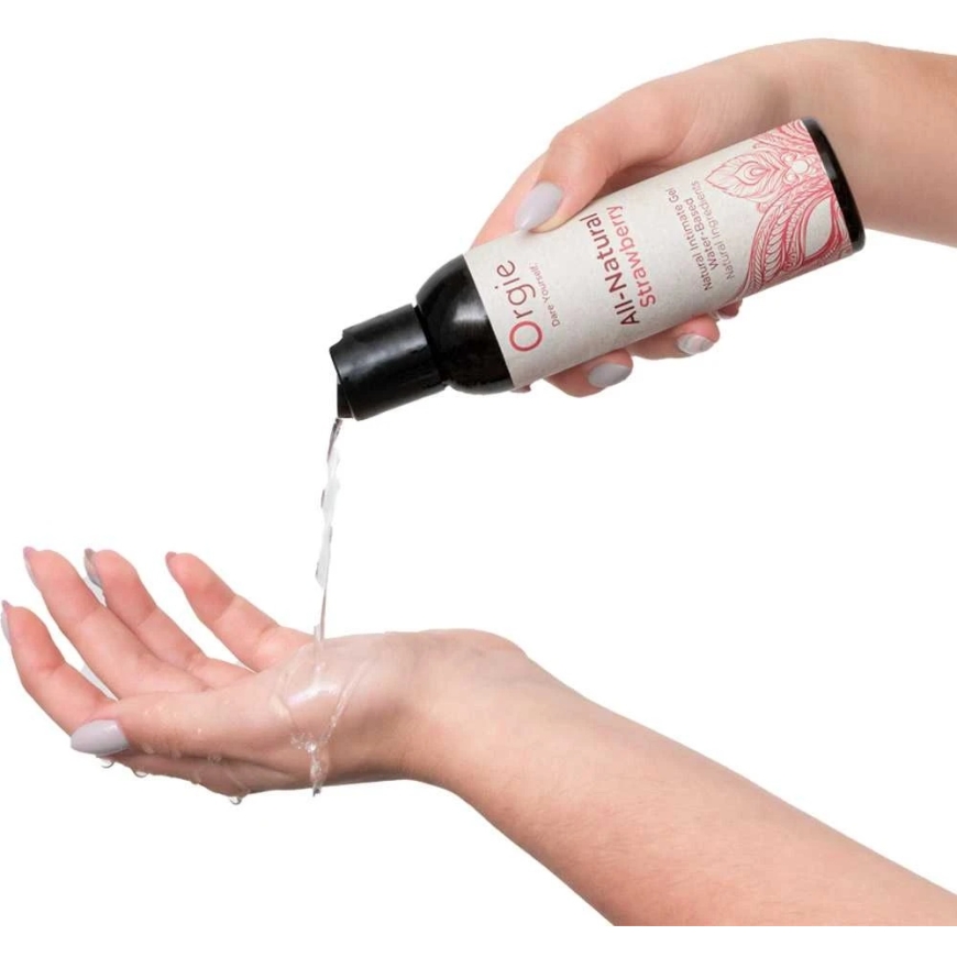 Orgie - entirely natural strawberry flavored water-based intimate gel 150 ml – 5