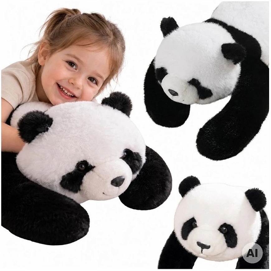 Woopie pliušinis žaislas Panda 2,5kg sensorinis – 3