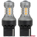 Светодиодные лампочки стандарт 7440 WY21W 3030 15SMD оранжевые 12V 24V amio-04997 Светодиодные лампочки стандарт 7440 WY21W 3030 15SMD оранжевые 12V 24V amio-04997