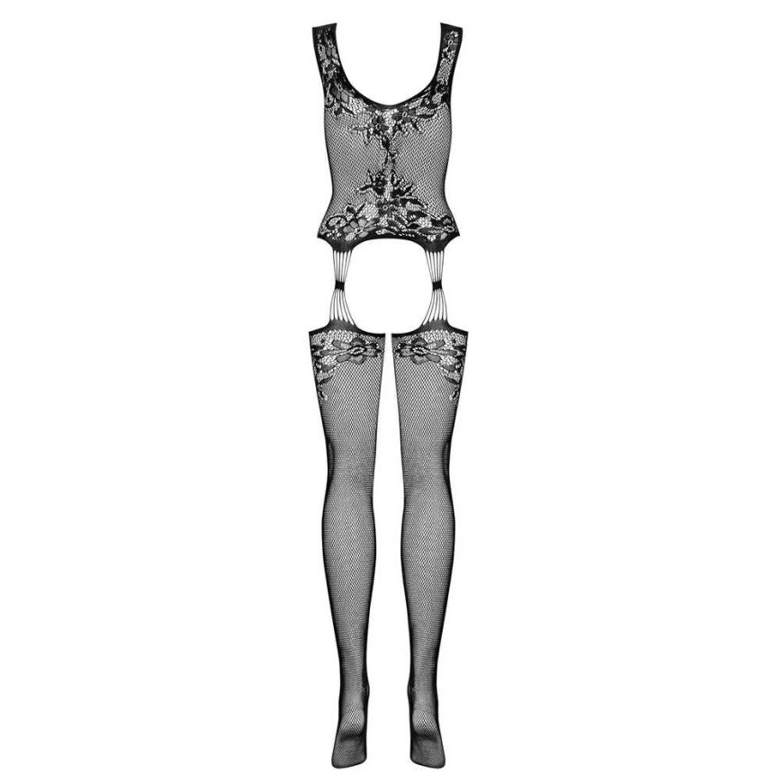Obsessive - Bodystocking F221 Melns XL/XXL – 4