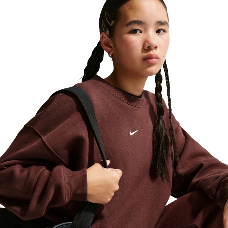 Худи Nike Sportswear Studio коричневого цвета для детей IM4947 658 (S) – 5