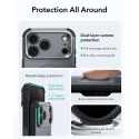ESR CYBER TOUGH maciņš ar statīvu un MagSafe atbalstu telefonam iPhone 17 Pro | iPhone 18 Pro pelēks