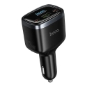 Auton laturi Hoco USB A + 2xUSB C PD QC3.0 93W Z70 musta Auton laturi Hoco USB A + 2xUSB C PD QC3.0 93W Z70 musta