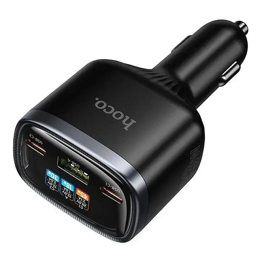Автомобильное зарядное устройство Hoco USB A + 2xUSB C PD QC3.0 93W Z70 черное – 2