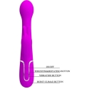 Pretty Love Flirtation PRETTY LOVE - DEJON TRUSIS VIBRATORS 3 IN 1 MANYFUNKCIONĀLS VIOLETS