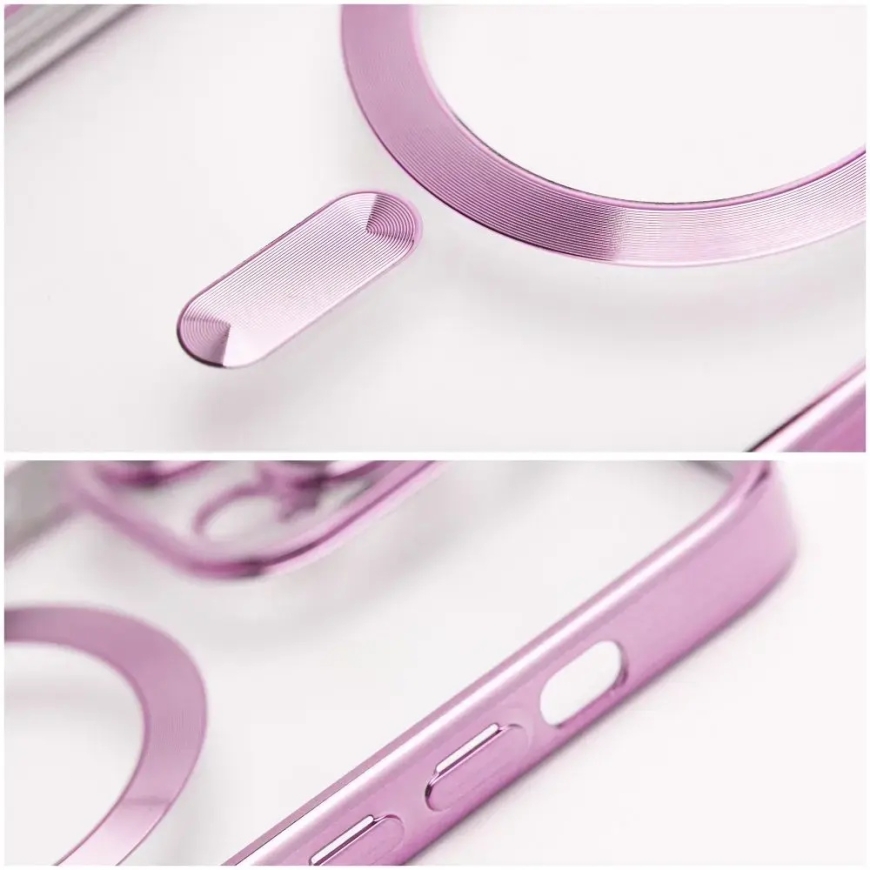 Electro Mag maciņš ar MagSafe atbalstu telefonam iPhone 16 Pro Max rozā – 4