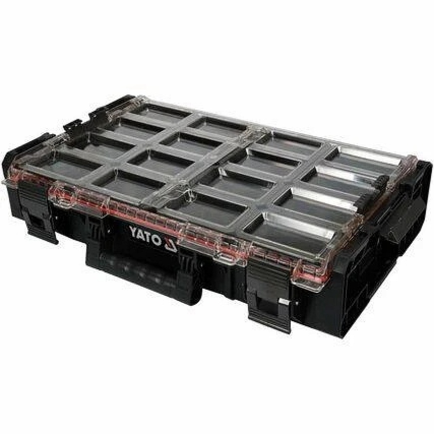 Yato XL System Organizer for Small Item Storage, with 12 Compartments, Tool Organizer, Storage Box – 2