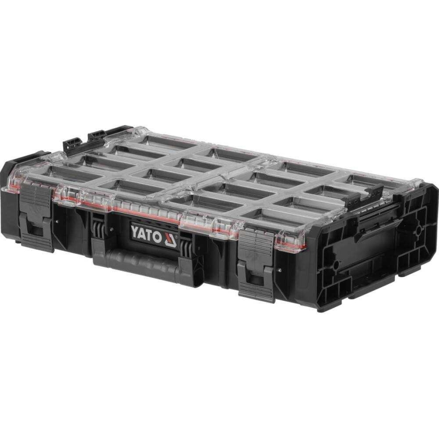 Yato XL Система Органайзер для Хранения Небольших Вещей, с 12 Отсеками, Органайзер для Инструментов, Коробка для Хранения – 5