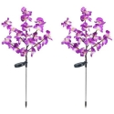 Maximex PIECES Solar Powered Garden Lights, LED Orchids, 2 Piece Set, 75 cm Maximex PIECES Solar Powered Garden Lights, LED Orchids, 2 Piece Set, 75 cm
