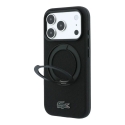 Lacoste Petit Pique Semi Wrap Ring Stand чехол с подставкой и поддержкой MagSafe для телефона iPhone 18 Pro Max чёрный Lacoste Petit Pique Semi Wrap Ring Stand чехол с подставкой и поддержкой MagSafe для телефона iPhone 18 Pro Max чёрный