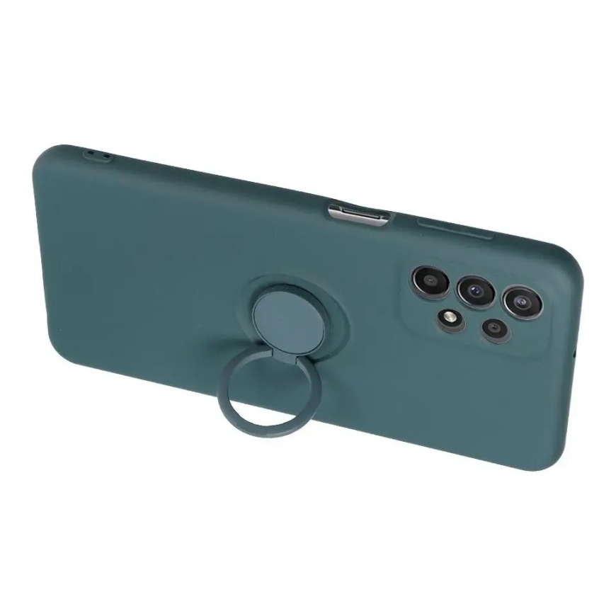 Silicone Ring чехол с подставкой для телефона Samsung Galaxy A37 (A376) зелёный – 2
