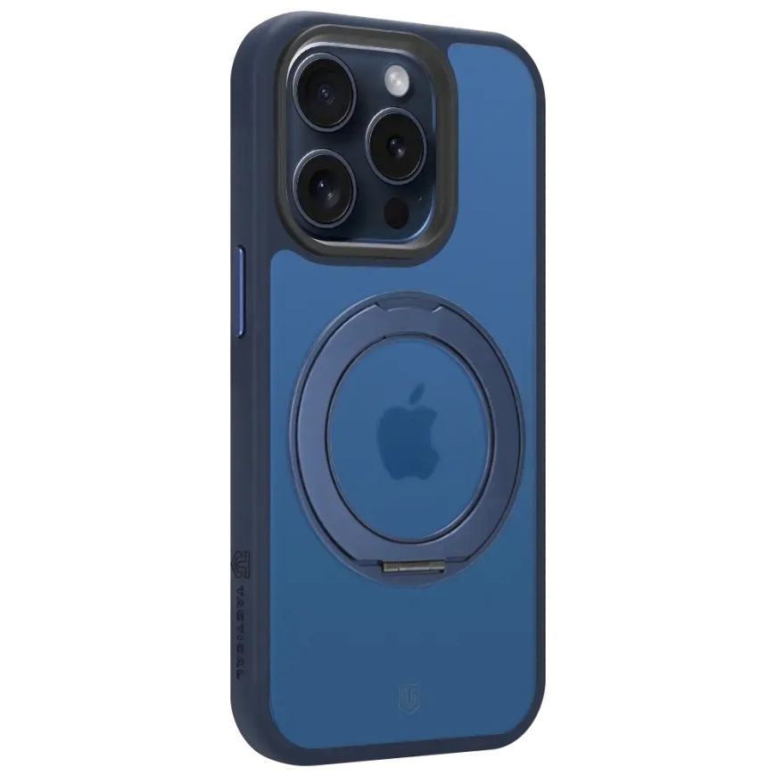 Tactical MagForce Hyperstand Cover for Apple iPhone 15 Pro Deep Blue