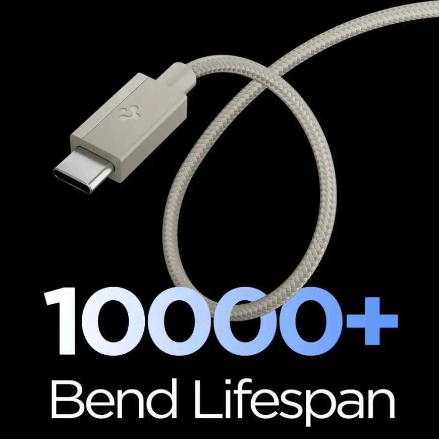 Spigen EB6015CC data transfer and charging cable | USB-C to USB-C | 60W | 1.5m | gray – 3