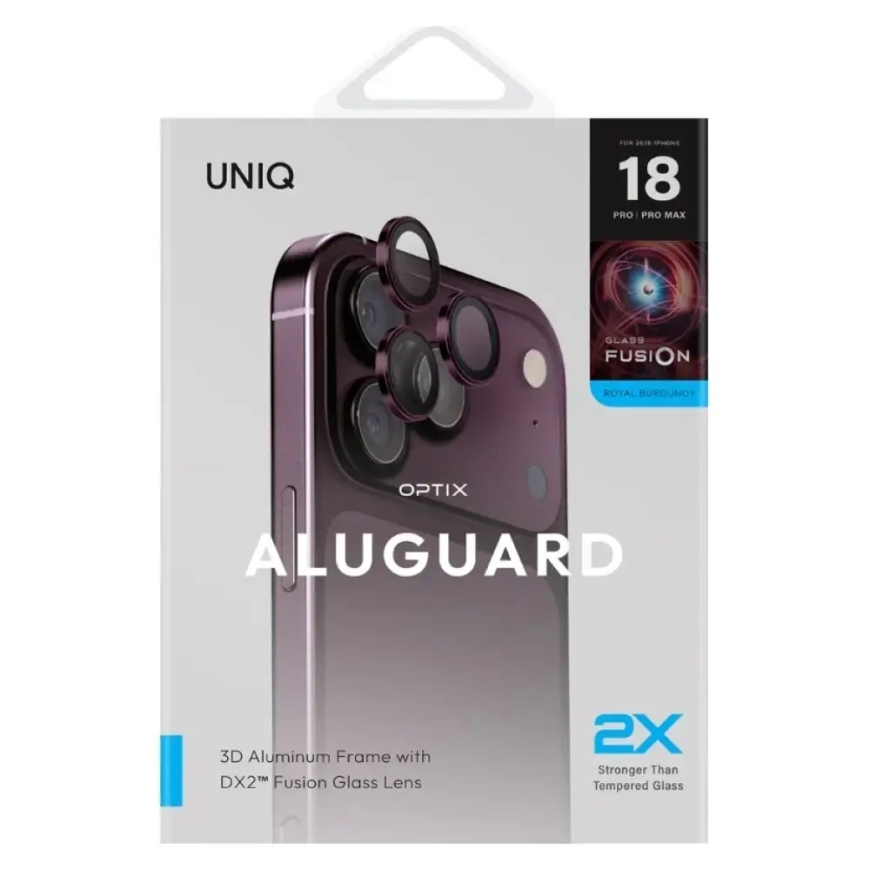 UNIQ Optix AluGuard (DX2) Camera Lens Protector for iPhone 18 Pro / iPhone 18 Pro Max burgundy – 5