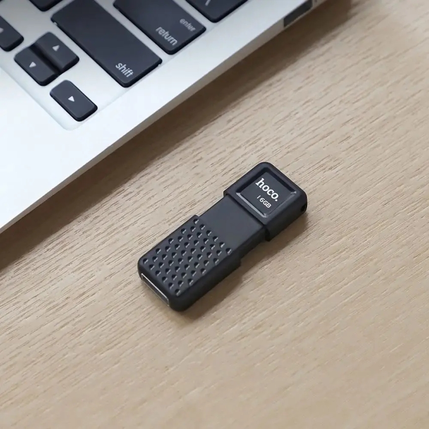 Pendrive 64GB USB 2.0 (USB A) Hoco UD6 melns – 4