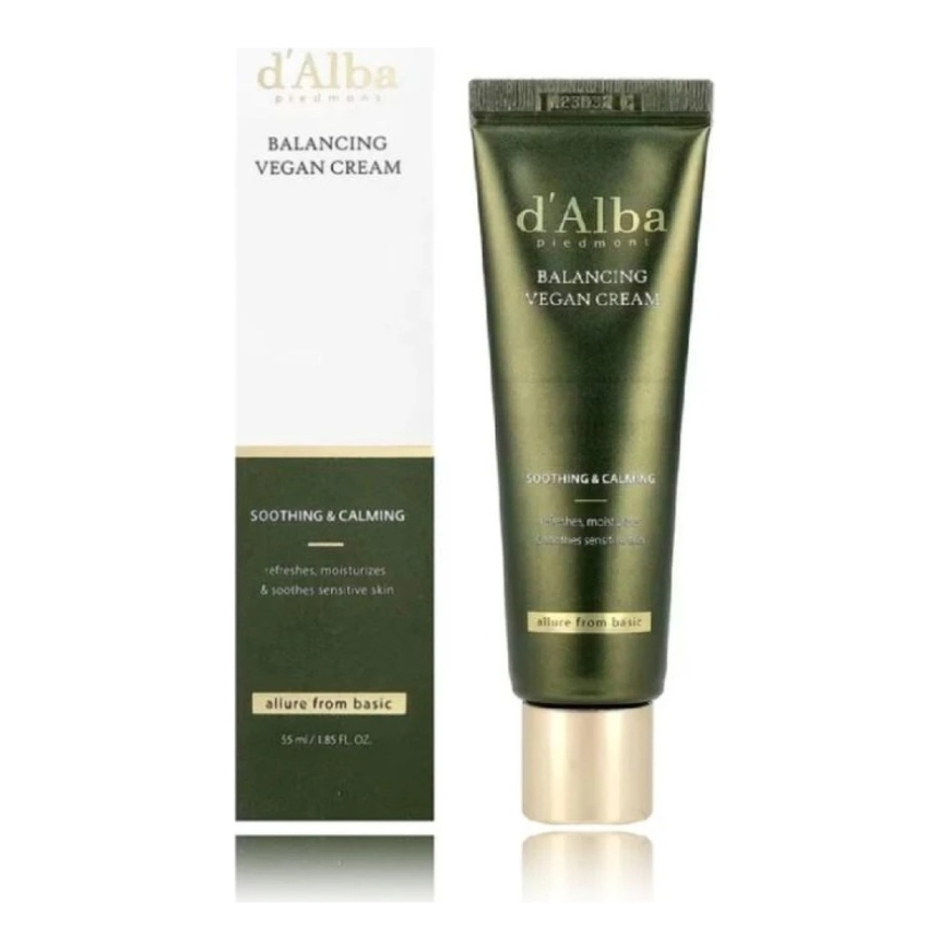 d'Alba Rahustav ja tasakaalustav vegan kreem tundlikule nahale, 55 ml – 2